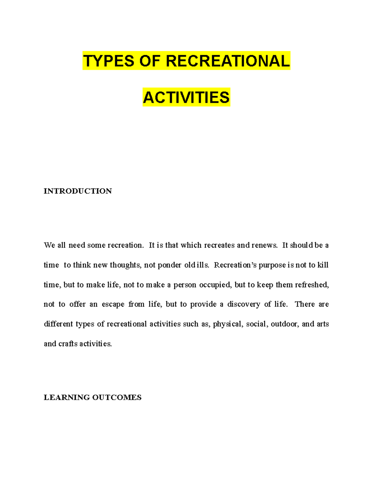 types-of-recreational-activities-types-of-recreational-activities