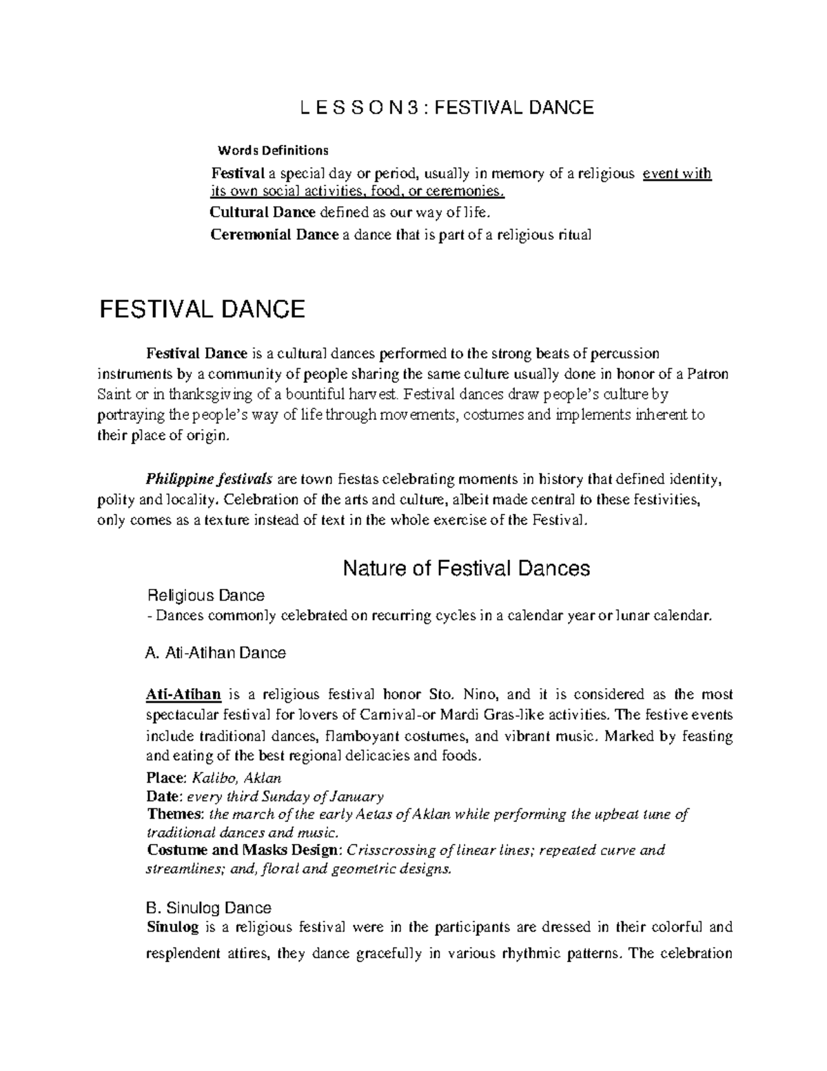 lesson-3-festival-dance-l-e-s-s-o-n-3-festival-dance-words