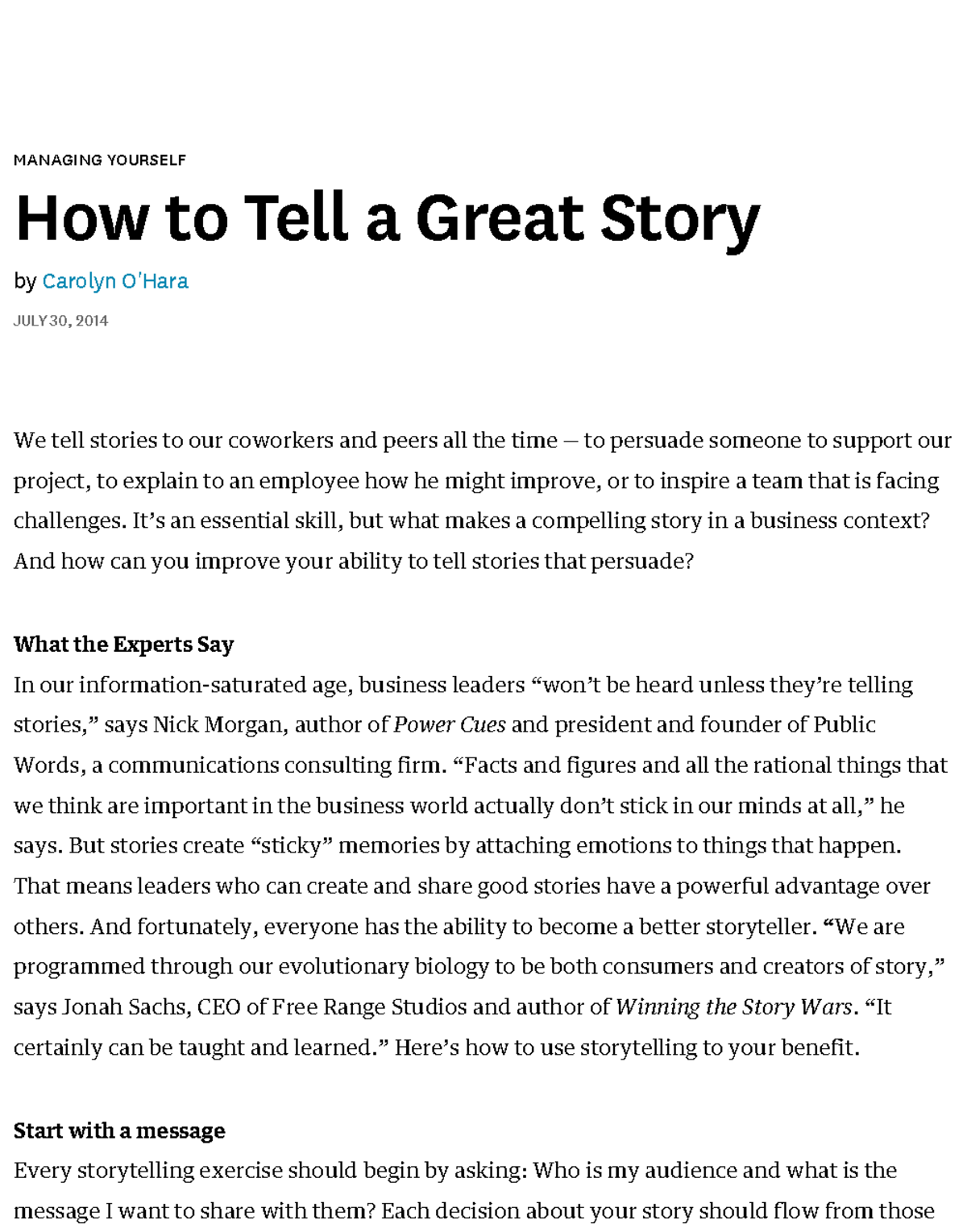 how-to-tell-a-great-story-1-managing-yourself-how-to-tell-a-great