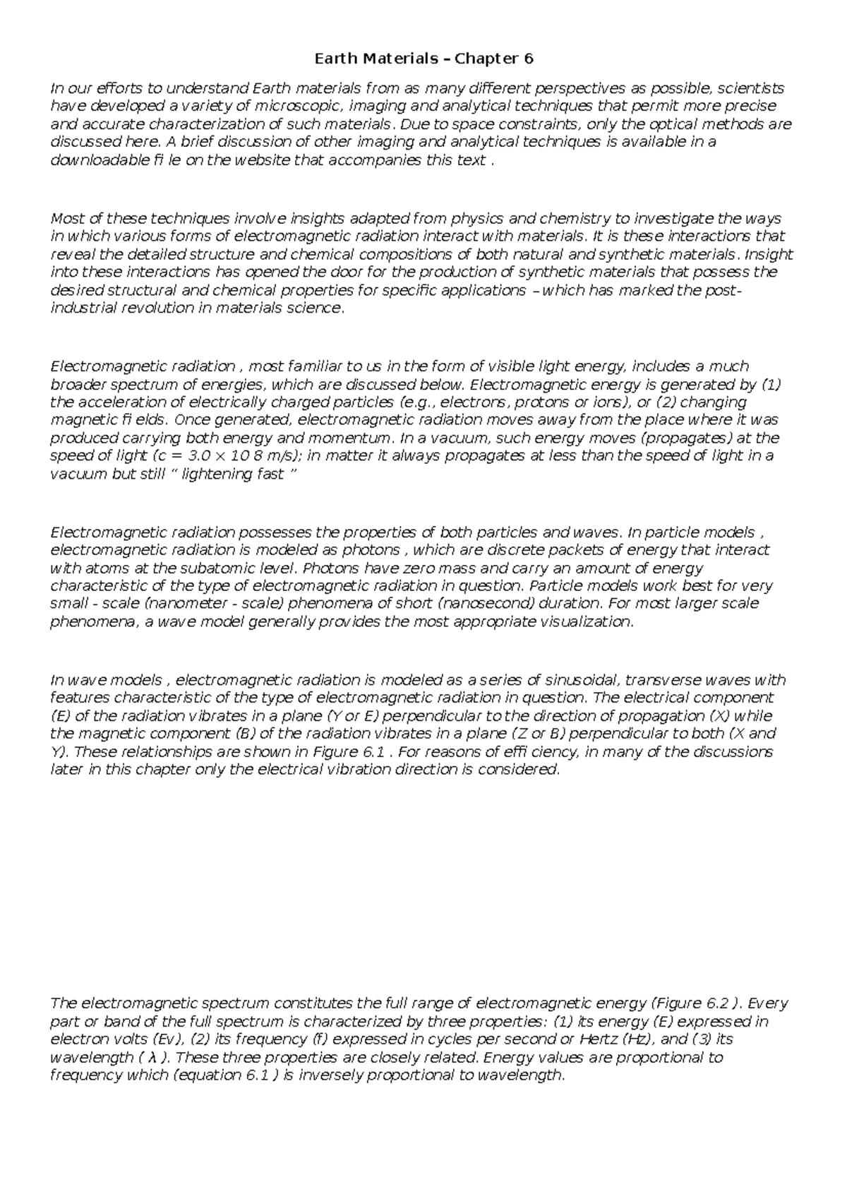 Earth Materials - Chapter 6 - GS22620 - Aberystwyth - Studocu