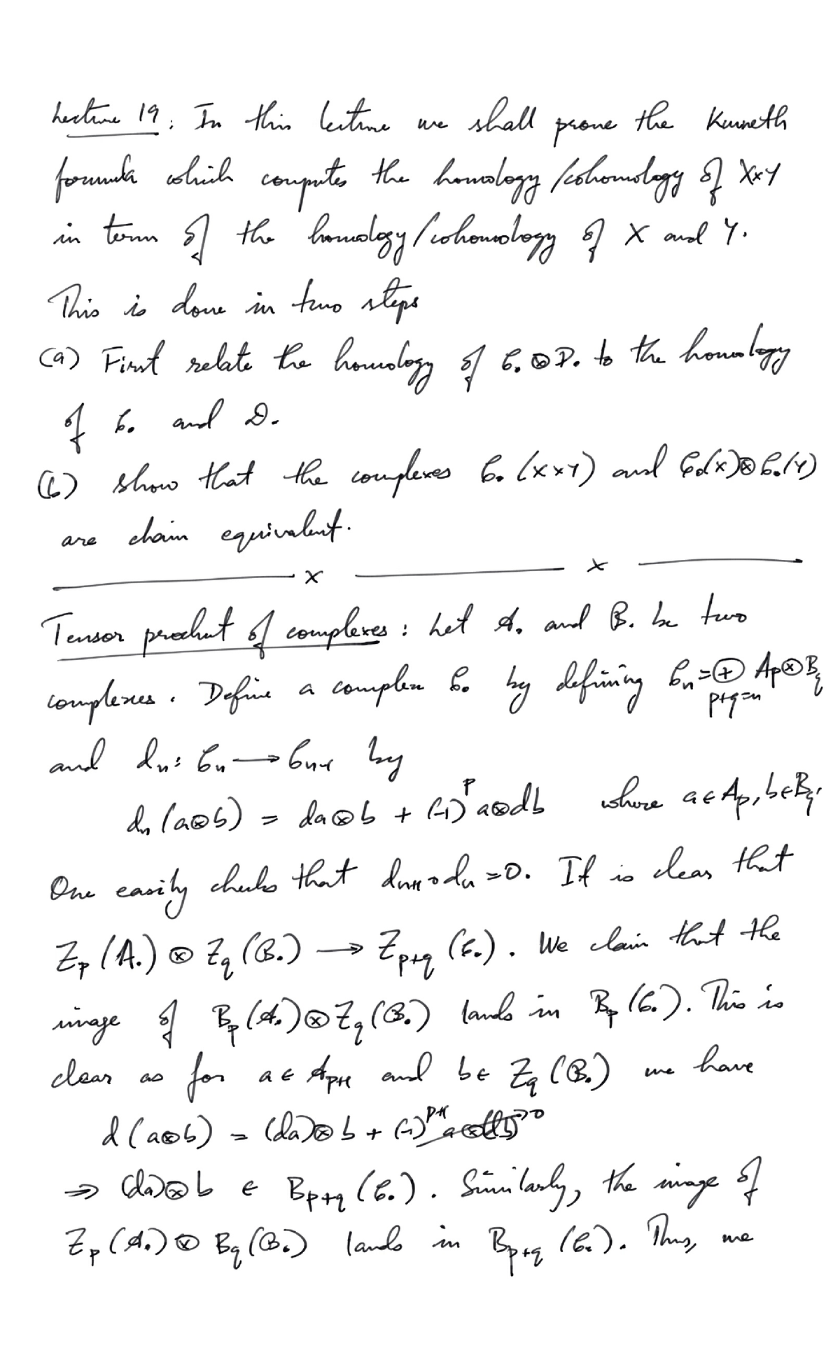 Lecture 19 - Algebraic Topology - Studocu