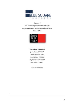 Assessment 1 BUS30032 Problem Analysis and Project Development Report-1 ...