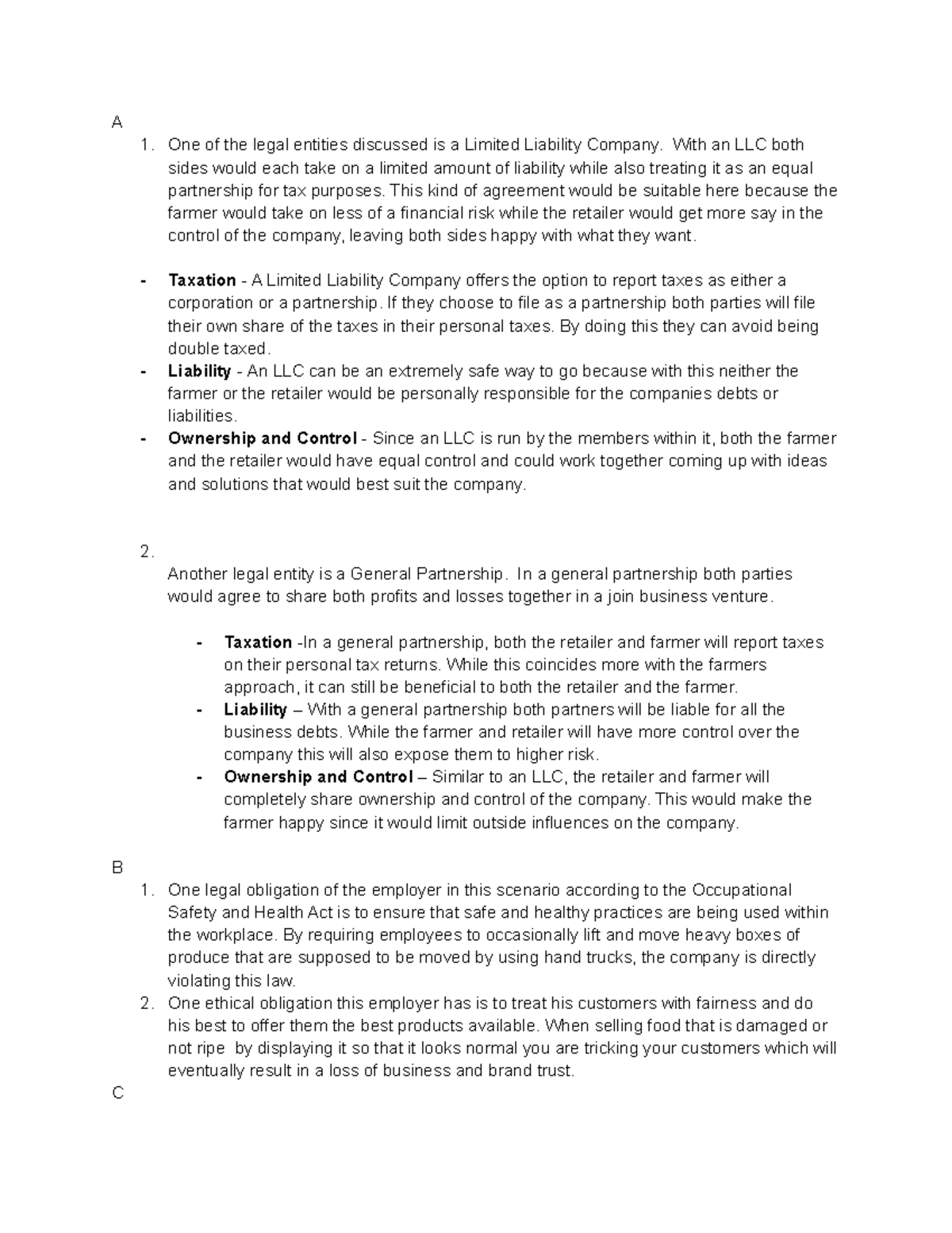 Task 2 - Passing task 2 submission! - A One of the legal entities ...