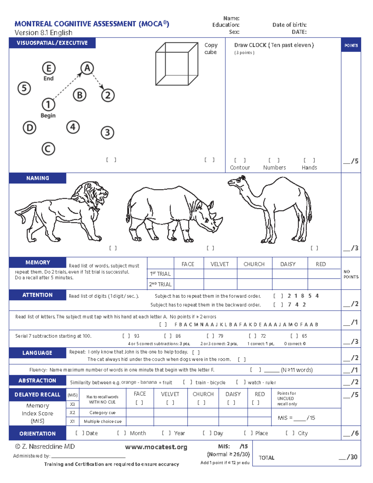 Mo CA-8 - wfqwdqwdqwd - VISUOSPATIAL / EXECUTIVE POINTS NAMING MONTREAL ...