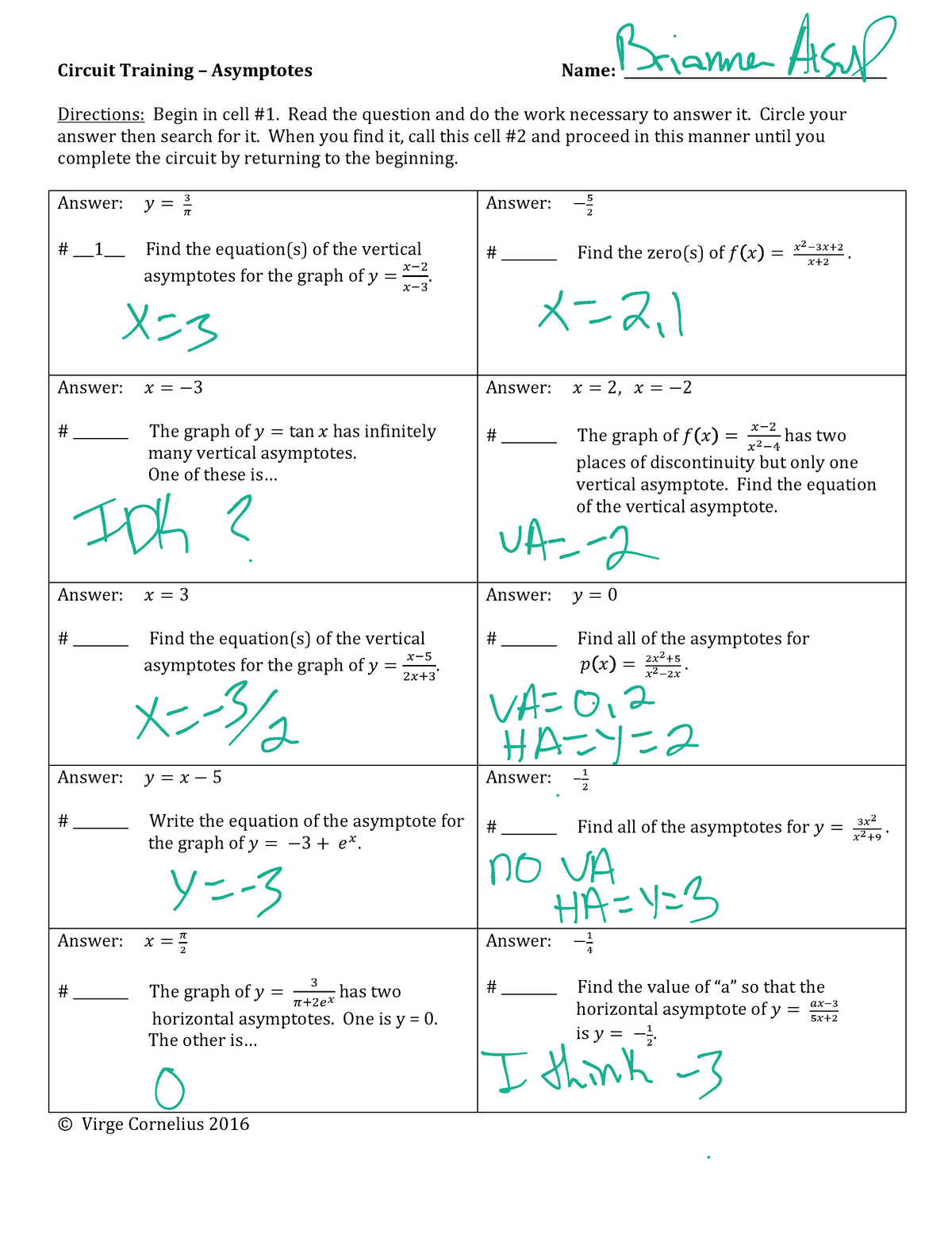 Circuit Training – Asymptotes-1 - Circuit'Training'–'Asymptotes ...