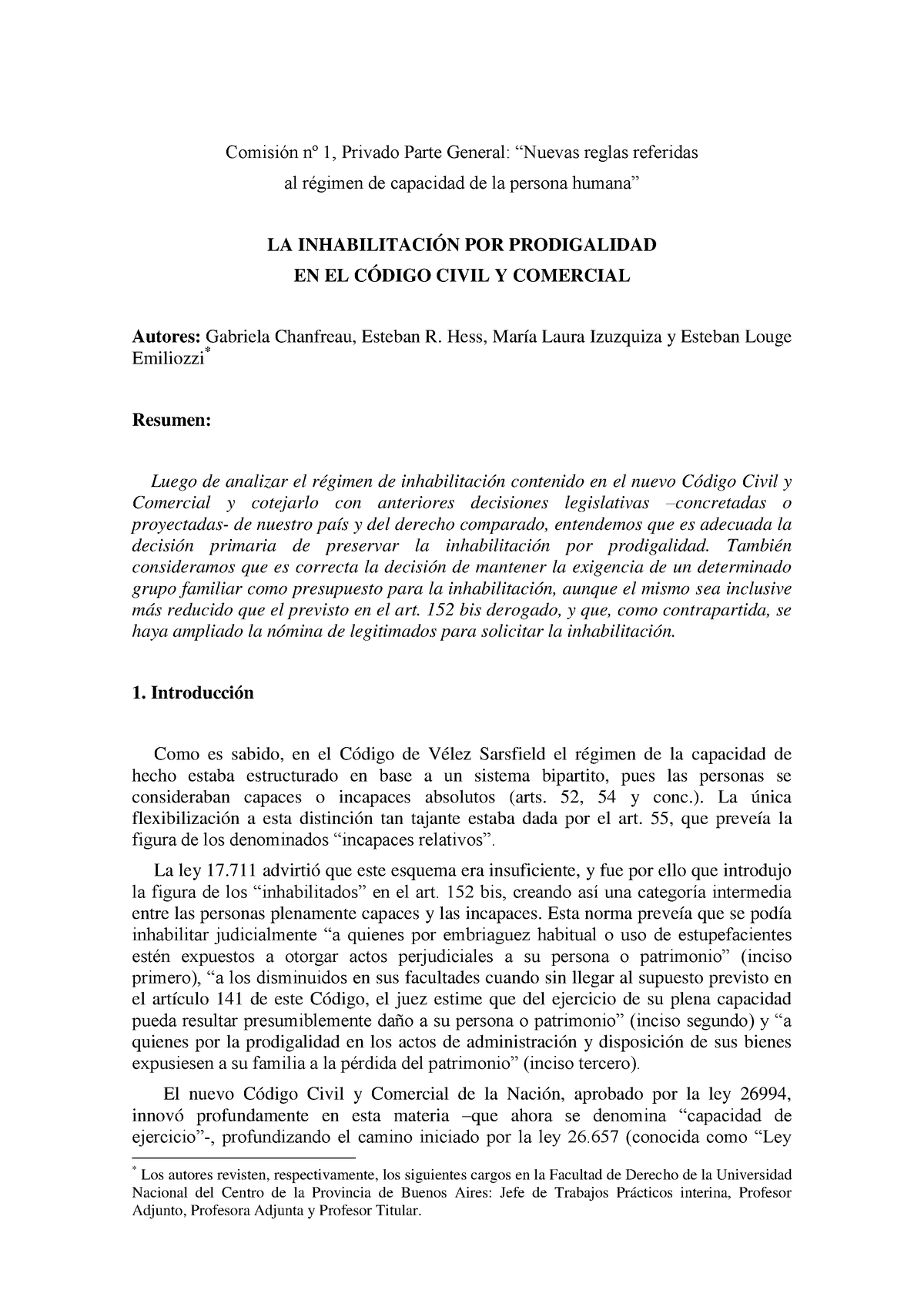 La Inhabilitaci N Por Prodigalidad En El C Digo Civil Y Comercial