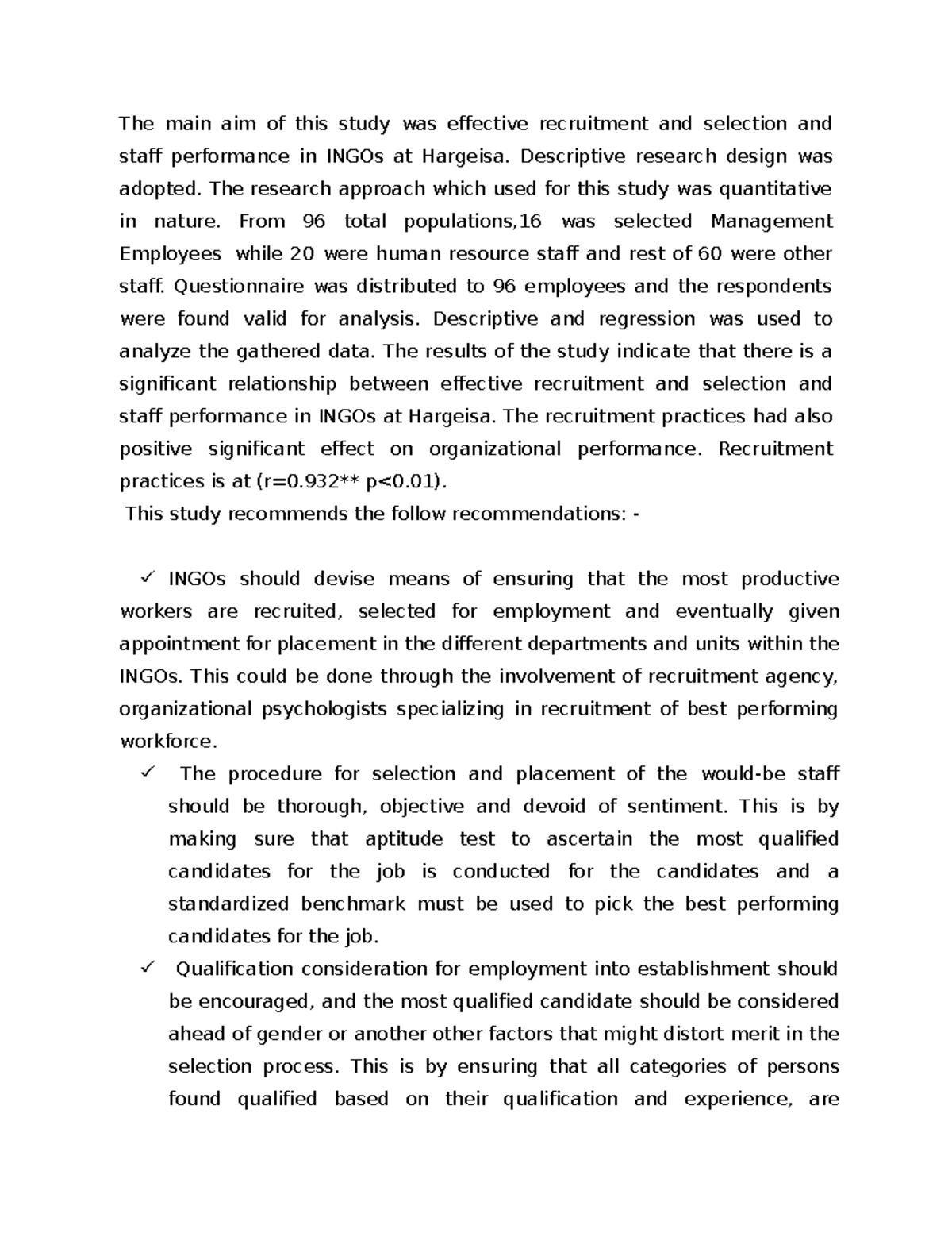 Abstrct - research material - The main aim of this study was effective ...
