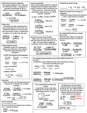 Chem Test 2 Cheat Sheet Natural Sciences Questions And Answers - The ...