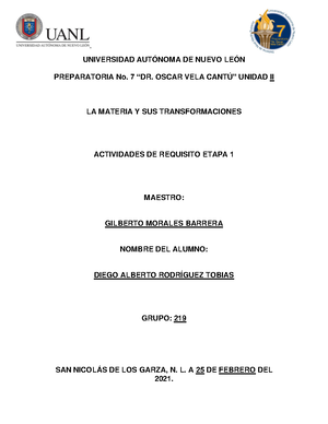 Portafolio LA Materia Y SUS Transformaciones - LA MATERIA Y SUS ...