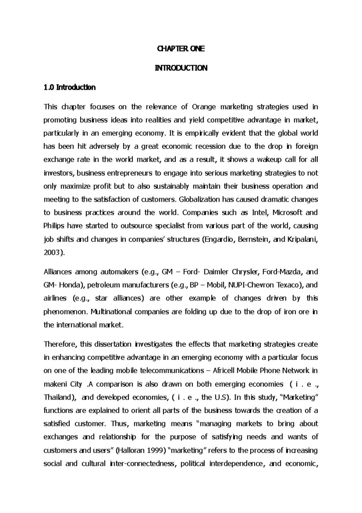 Limkokwing University Assignment Cover Page - CHAPTER ONE INTRODUCTION ...