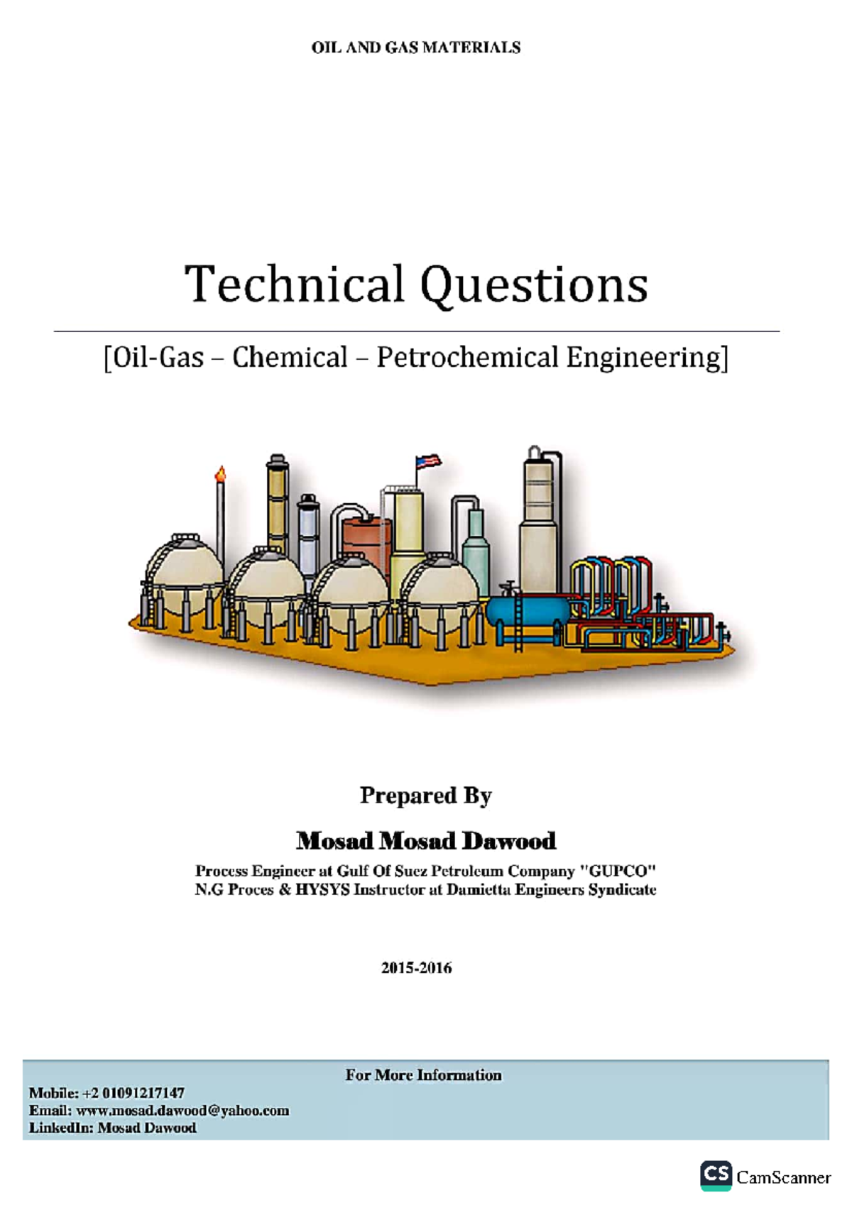 Chapter 1 - Oil And Gas Petrochemical Engineering - Studocu