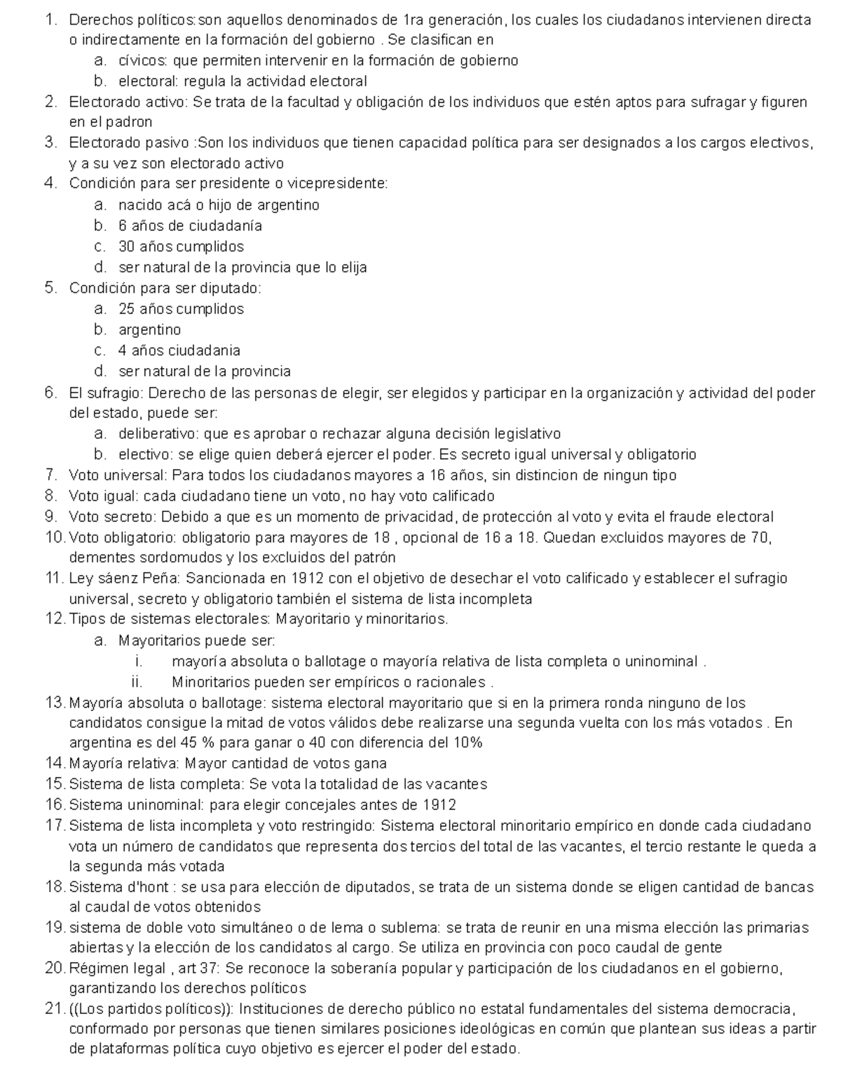 Examen, Preguntas Y Respuestas - 1. Derechos Aquellos Denominados De ...