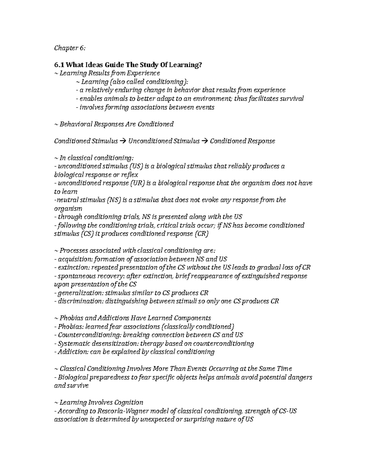 Chapter 6 - Lecture Notes 6 - Chapter 6: 6 What Ideas Guide The Study ...