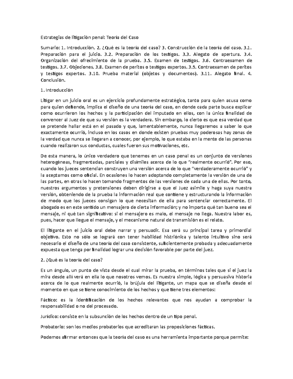 Estrategias Probatorias De Litigación Penal 1 - Estrategias De 