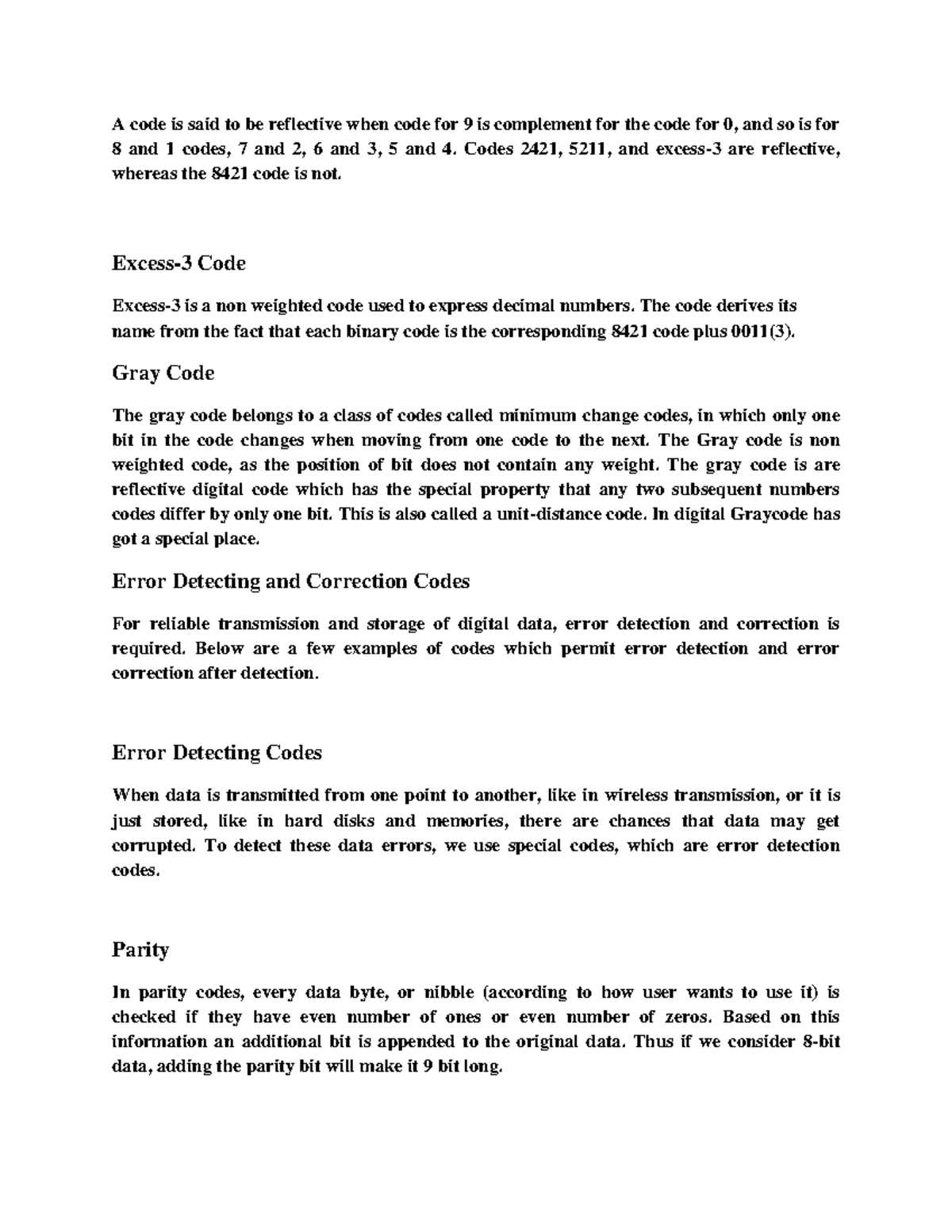M5 - Error detecting and correcting codes - A code is said to be ...