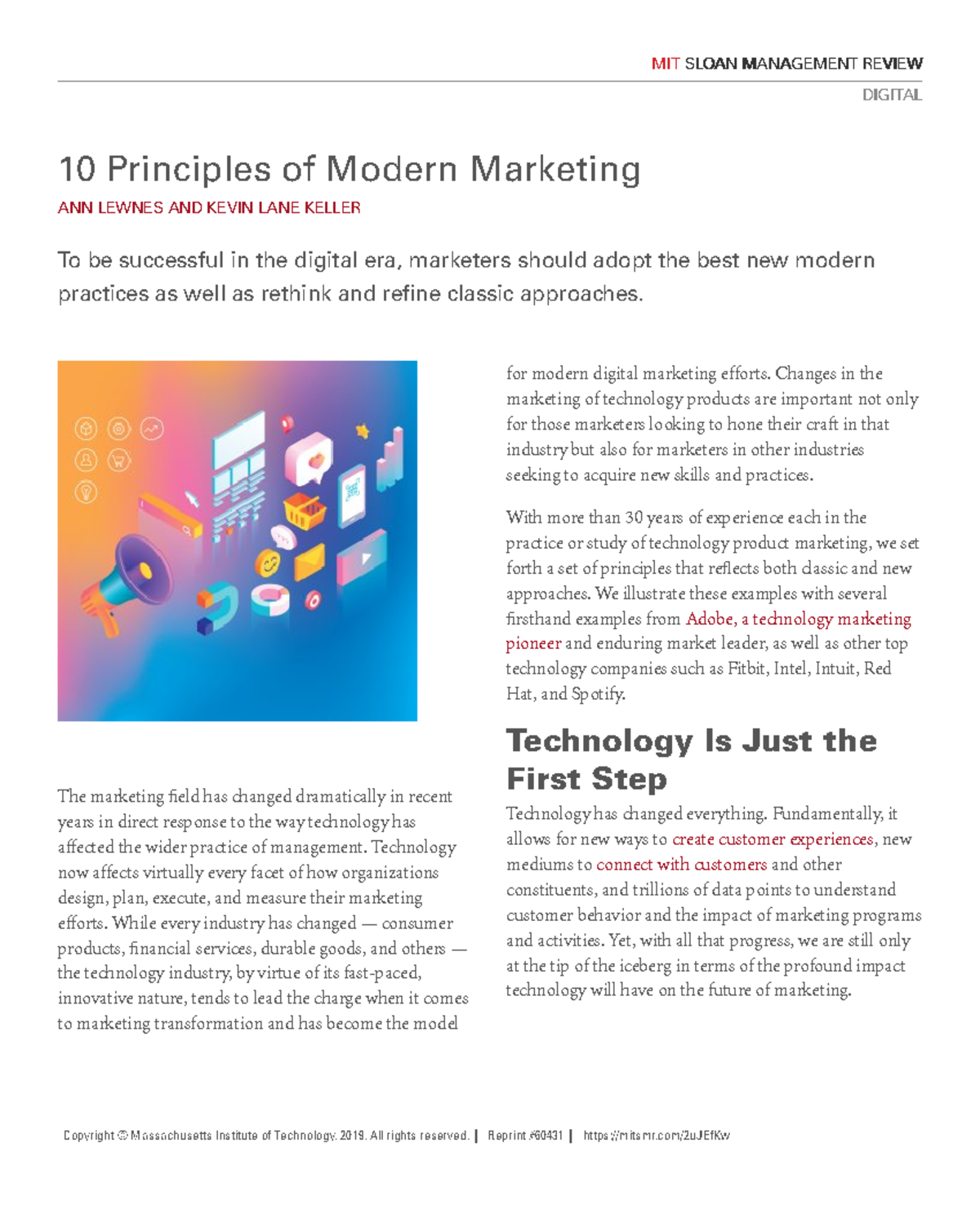 1、10 Principles Of Modern Market 1 1 10 Principles Of Modern Marketing Ann Lewnes And Kevin 0615