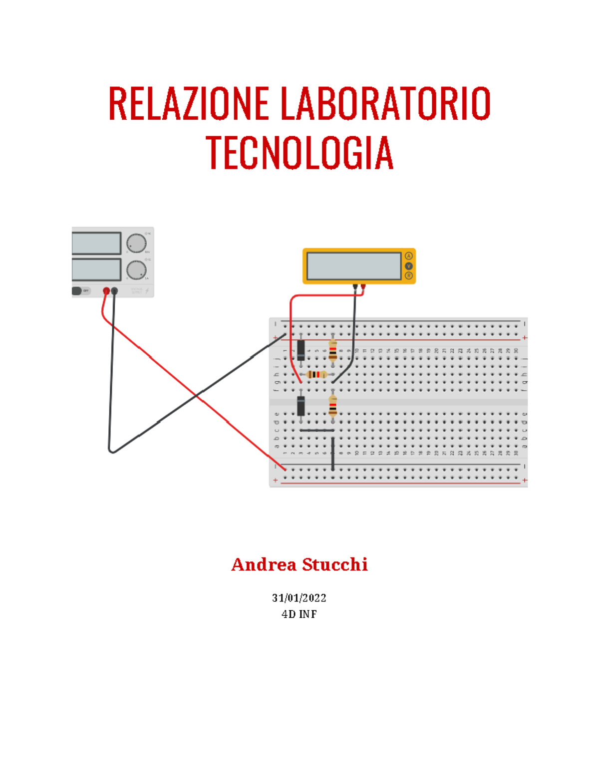 Relazione Corrente Circuiti Fisica Scientifico Tradizionale Relazione Laboratorio