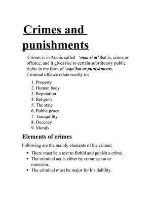 what are the 4 elements of crime