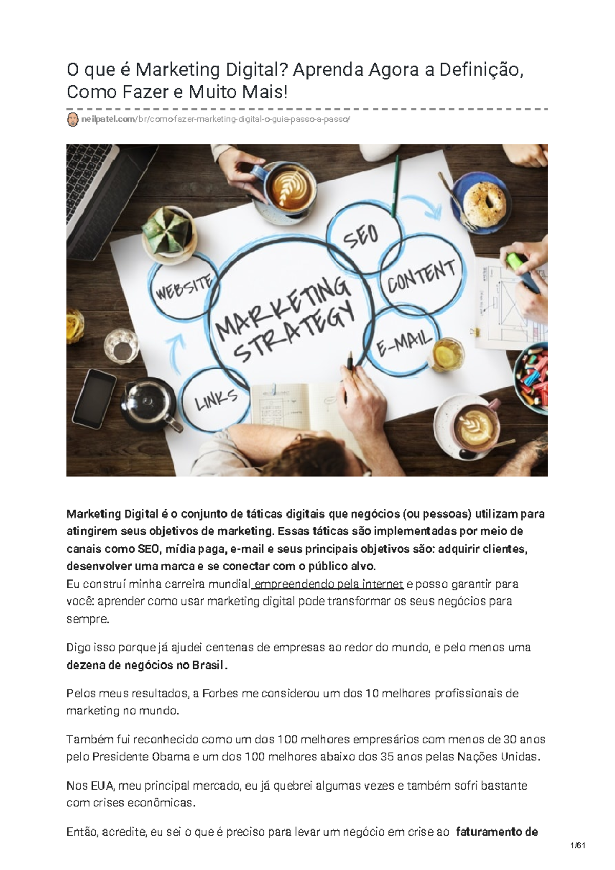 Guia Completo de Marketing Digital Neil Patel - O que é Marketing ...
