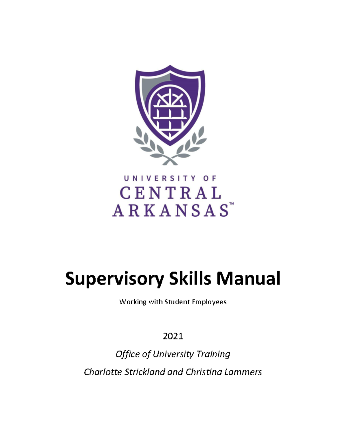Admin Support Supervisory Skills Training Manual - Supervisory Skills ...