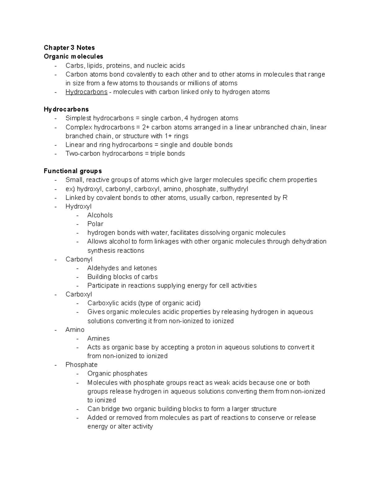 bio-1107-notes-exam-1-content-chapter-3-notes-organic-molecules