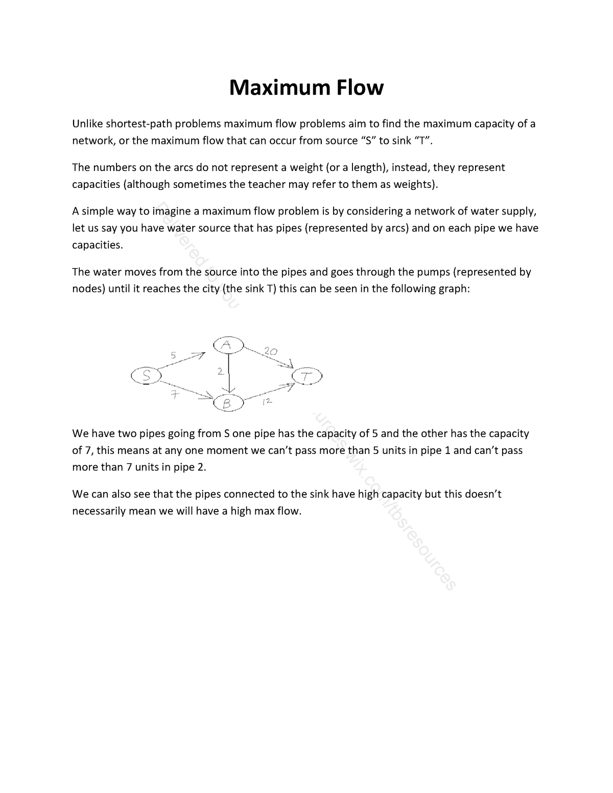 Max-Flow And Min-Cut Guide - Maximum Flow Unlike Problems Maximum Flow ...