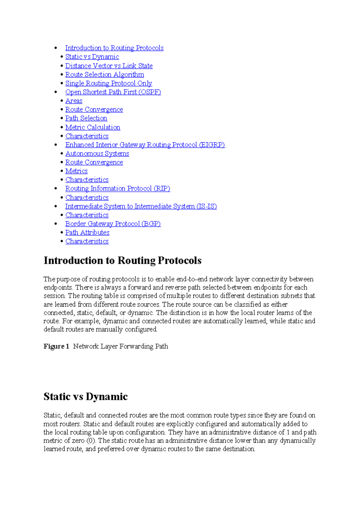 Introduction to Routing Protocols - There is always a forward and ...