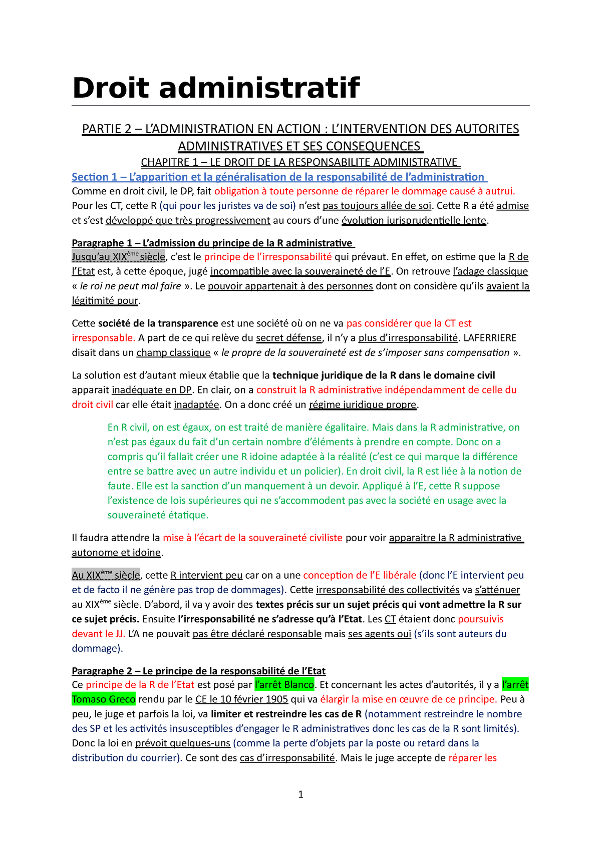 dissertation droit administratif l2