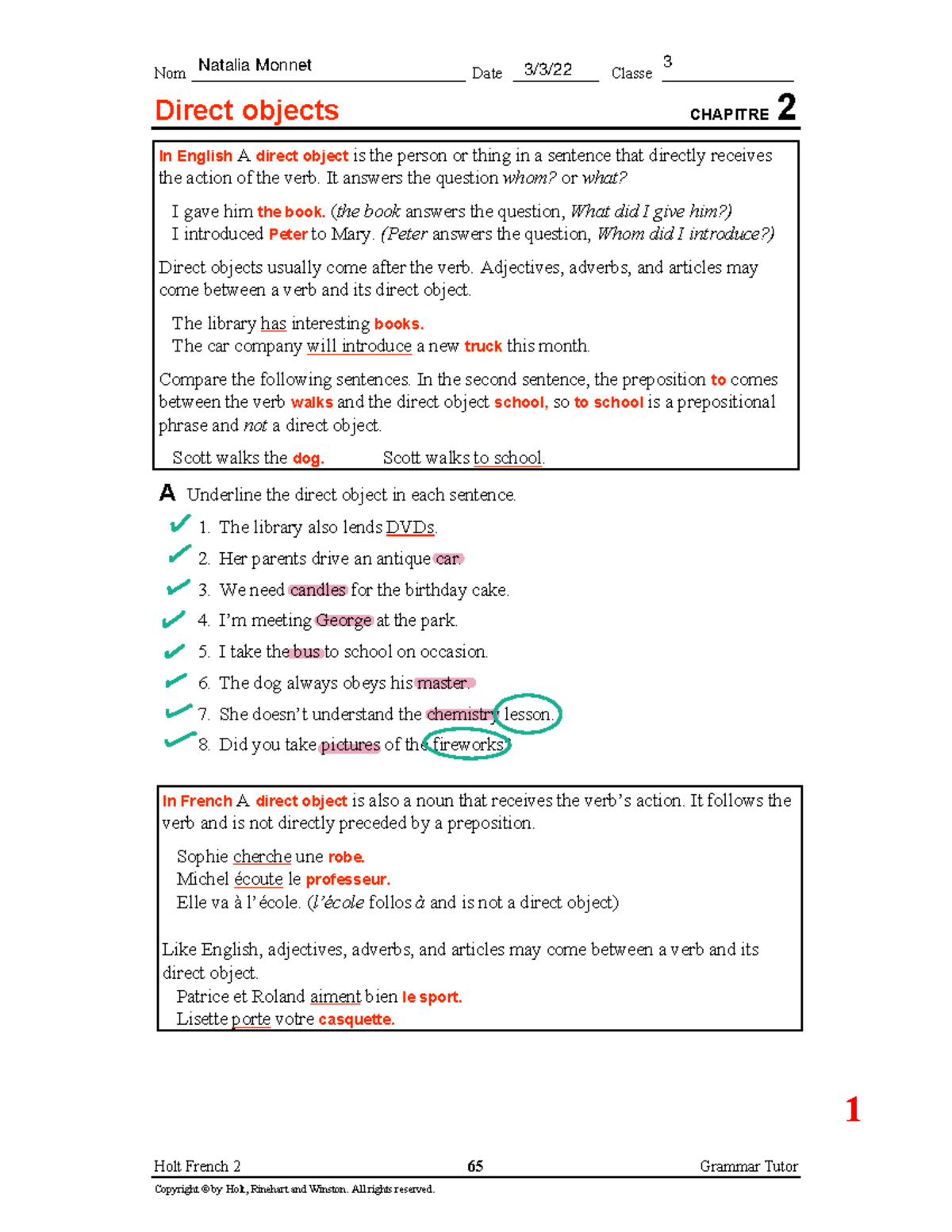 Quiz de Historia -El tiempo worksheet