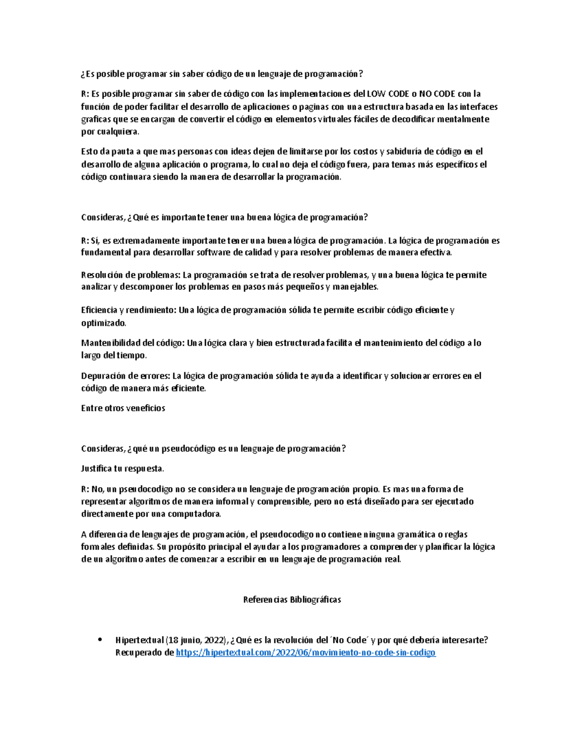 Es posible programar sin saber código de un lenguaje de programación ...