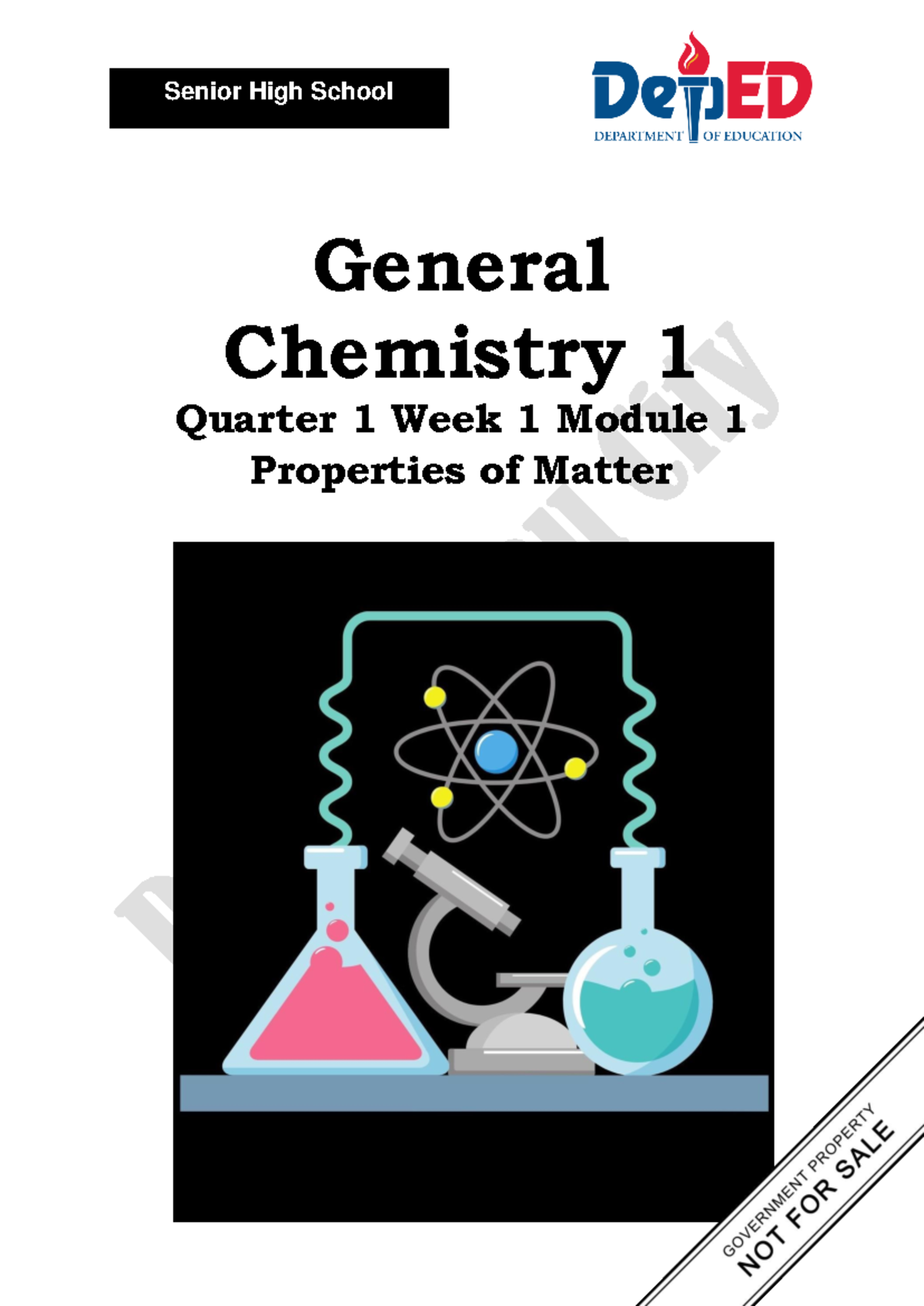 1 Q1 Gen Chem 1 - Notes - Senior High School General Chemistry 1 ...