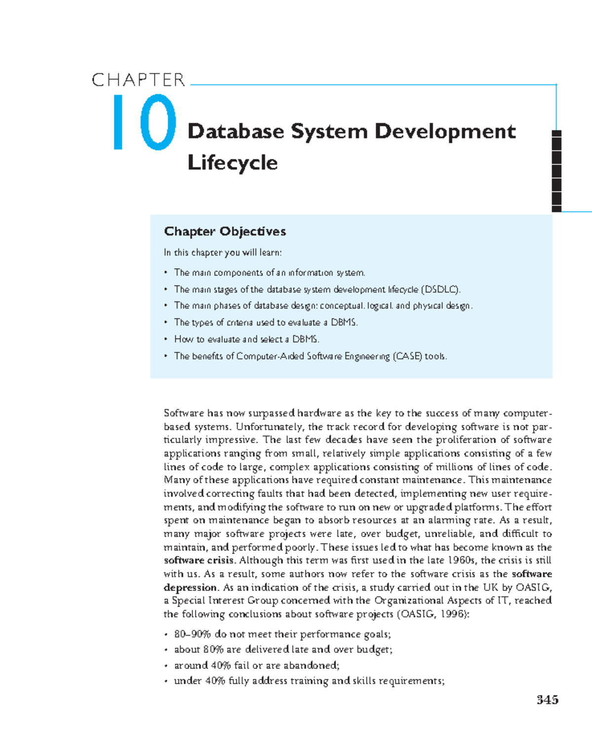 Chapter 10 Database System Development Lifecycle - CHAPTER 10 Database ...