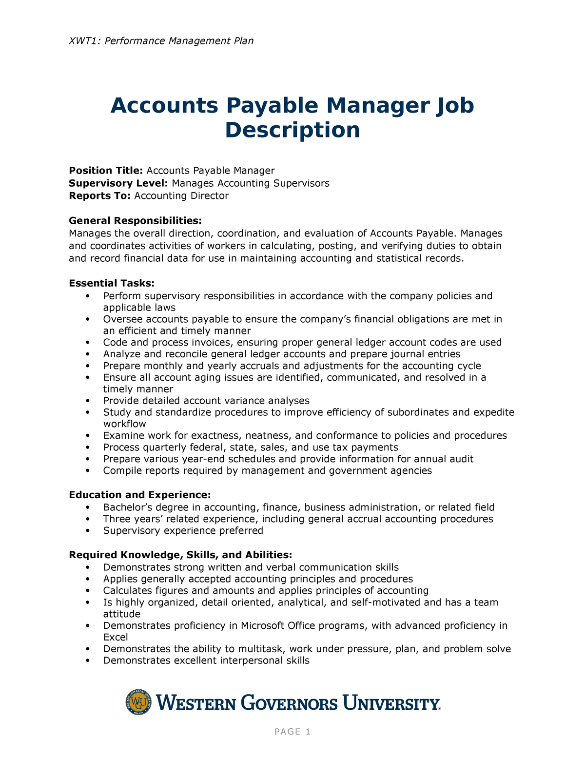 assignment of accounts payable