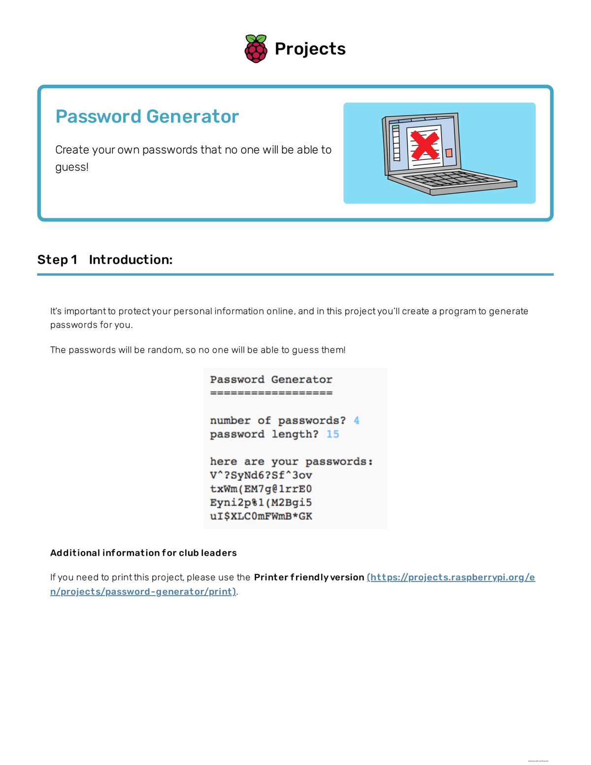 Password Generator Raspberry Pi Projects - Software project management ...
