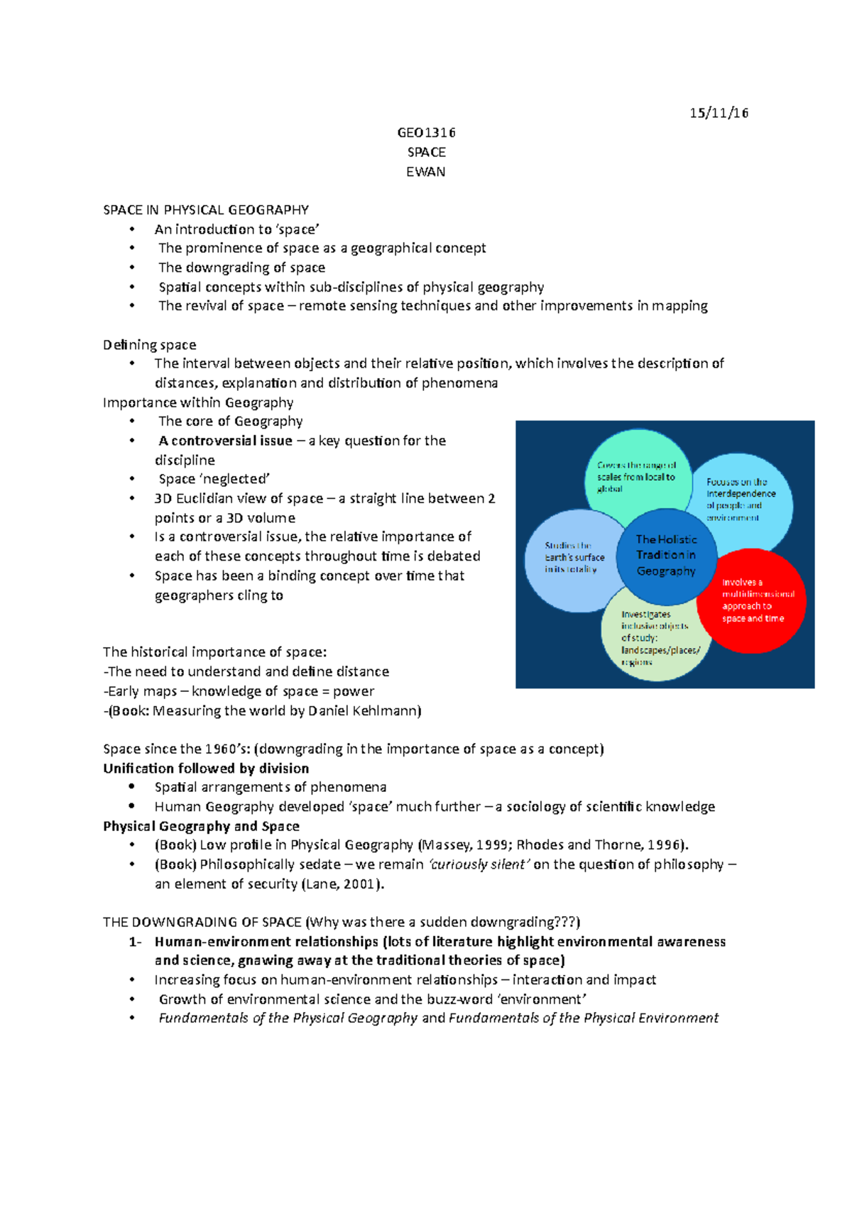 Space -Physical aspects - 15/11/ GEO SPACE EWAN SPACE IN PHYSICAL ...