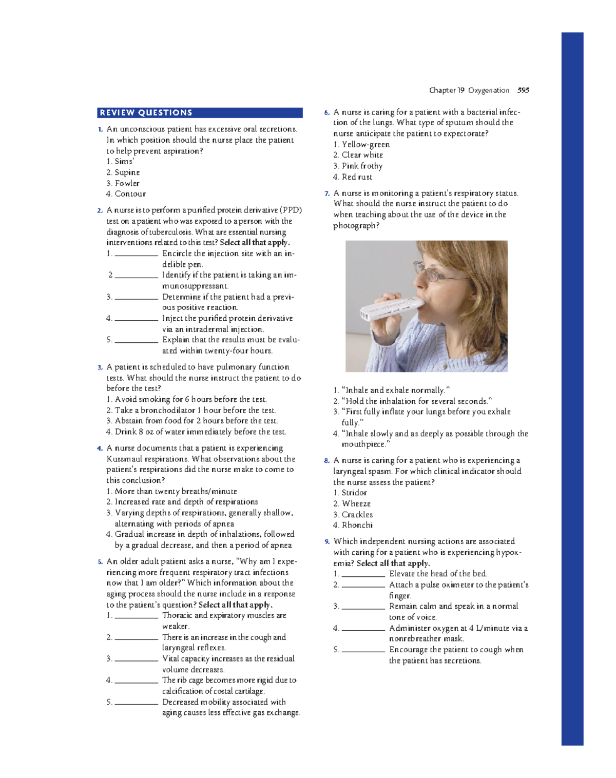 Respiratory Assessment And Interventions - Studocu