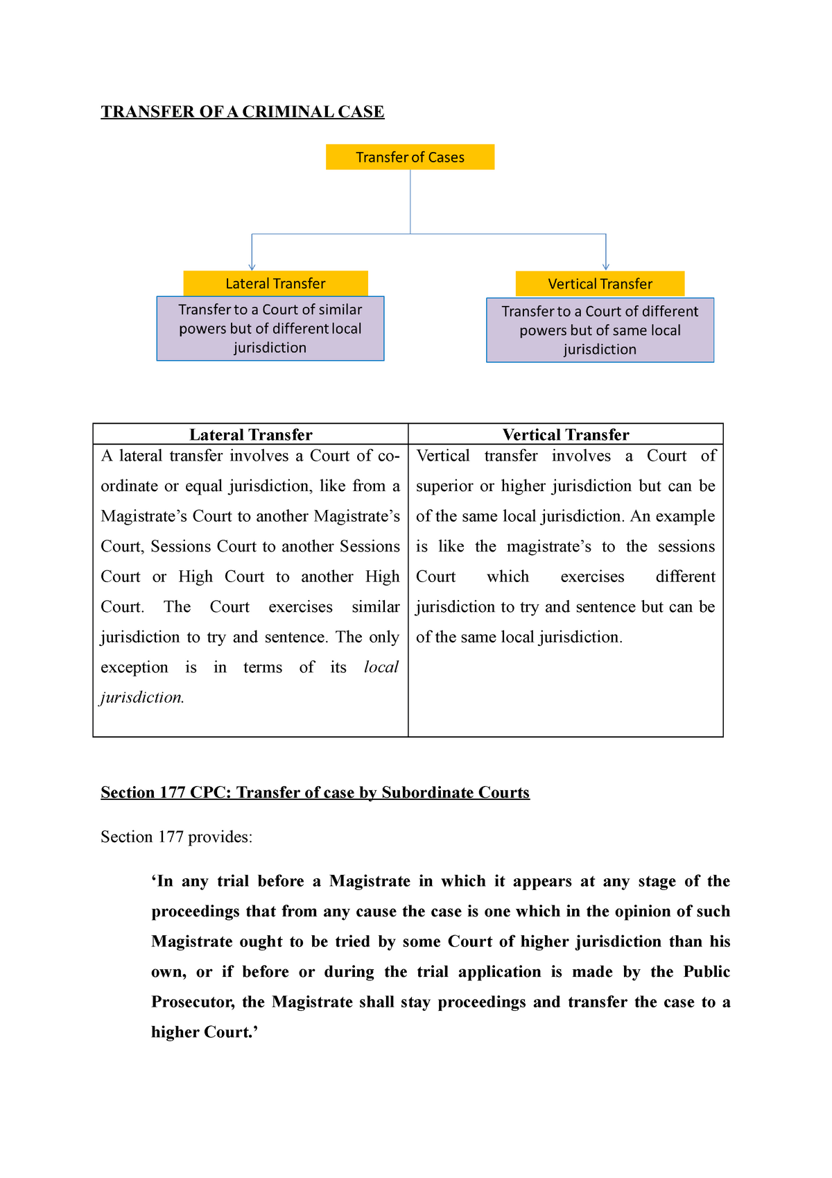 research paper on transfer of criminal cases