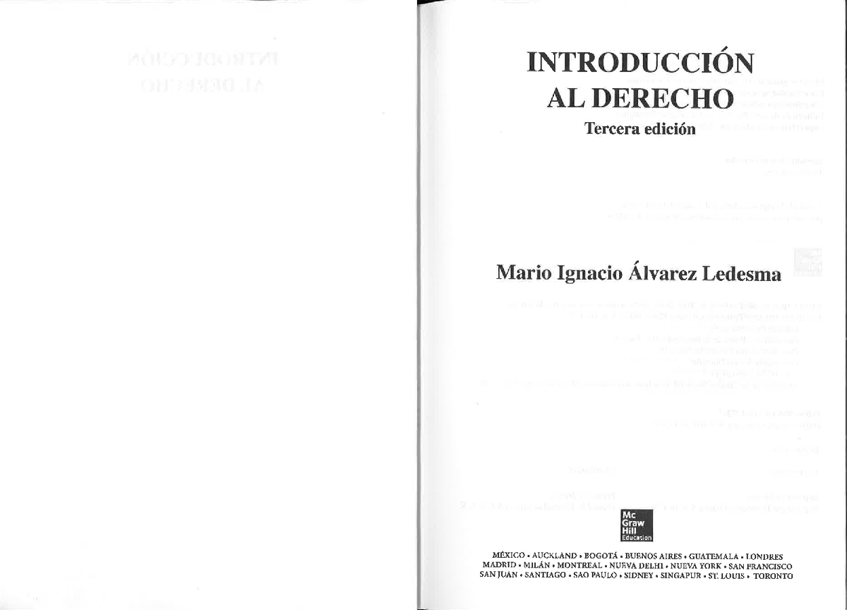 Mario I Alvarez Ledesma Introduccion Al Derecho
