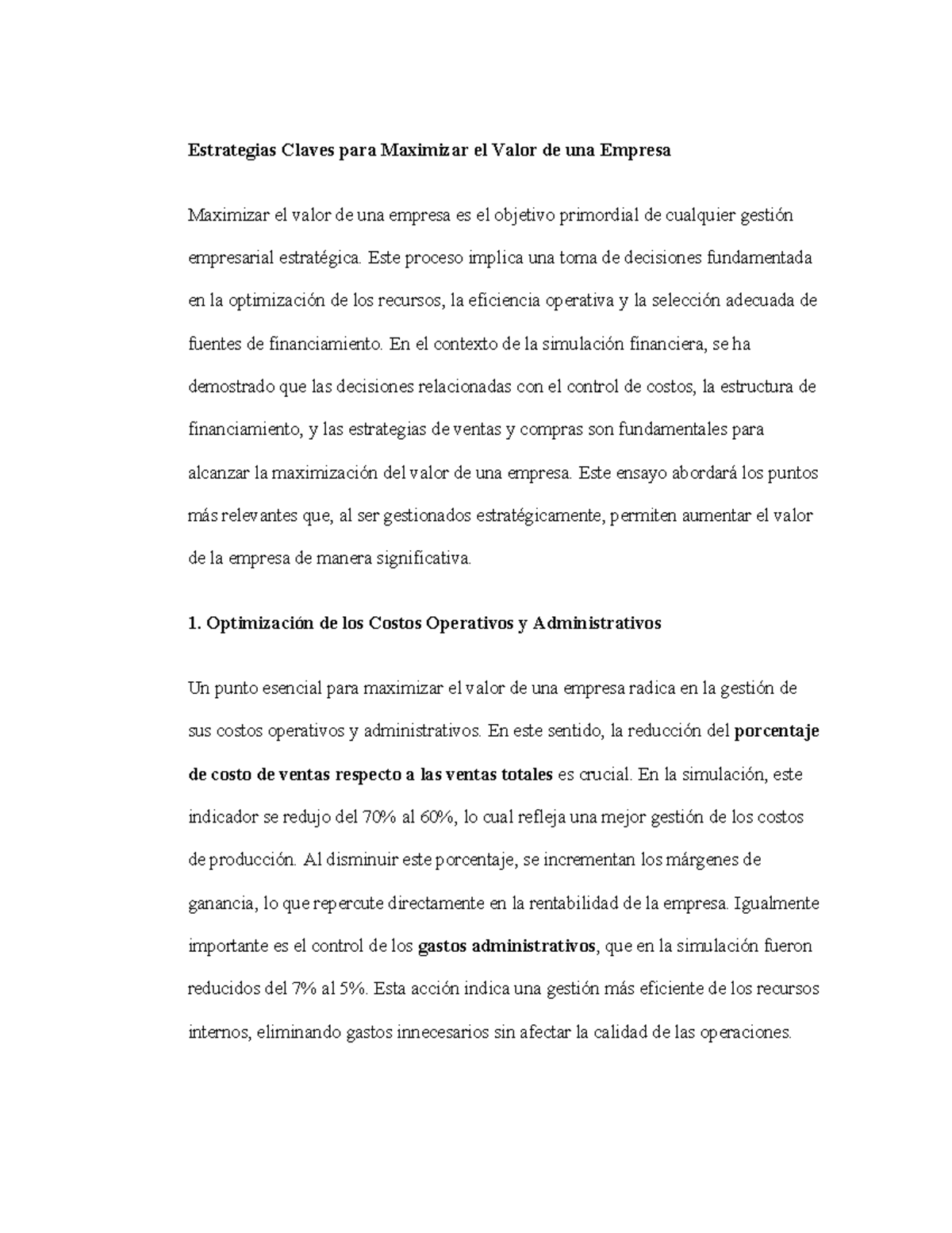 Estrategias Claves para Maximizar el Valor de una Empresa - Este ...