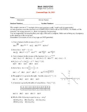 Super mega epic formula sheet - Math 1Za3 - Studocu
