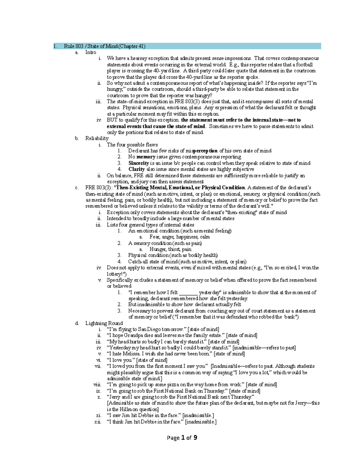 5e-fre-803-part-ii-federal-rules-rule-803-state-of-mind-chapter