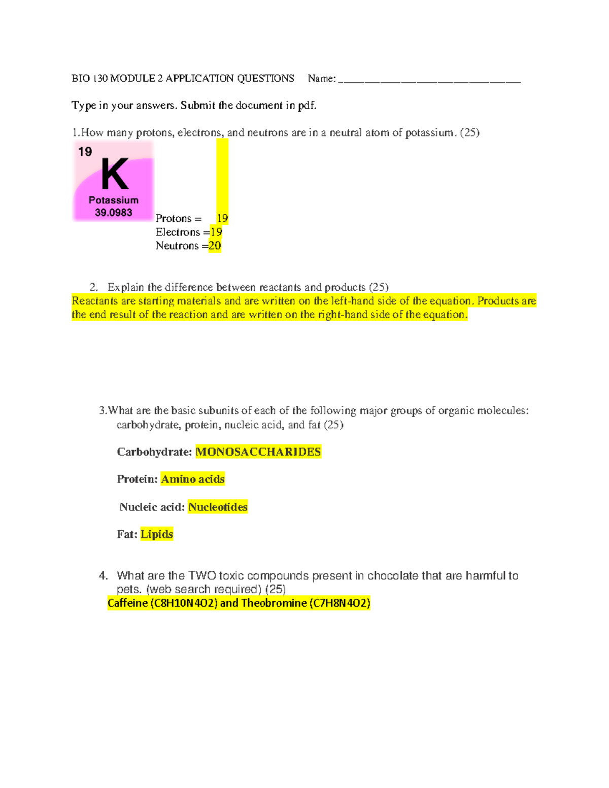 BIO 130 Module 2 Application Questions - BIO 130 MODULE 2 APPLICATION ...