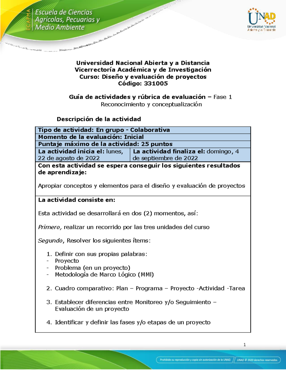 Guia De Actividades Y Rúbrica De Evaluación - Unidad 1 - Fase 1 ...