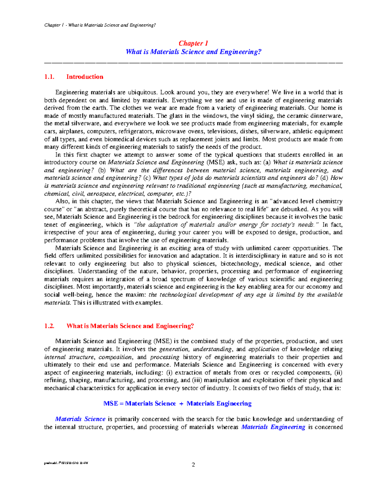Introduction about material science - Chapter 1 What is Materials ...