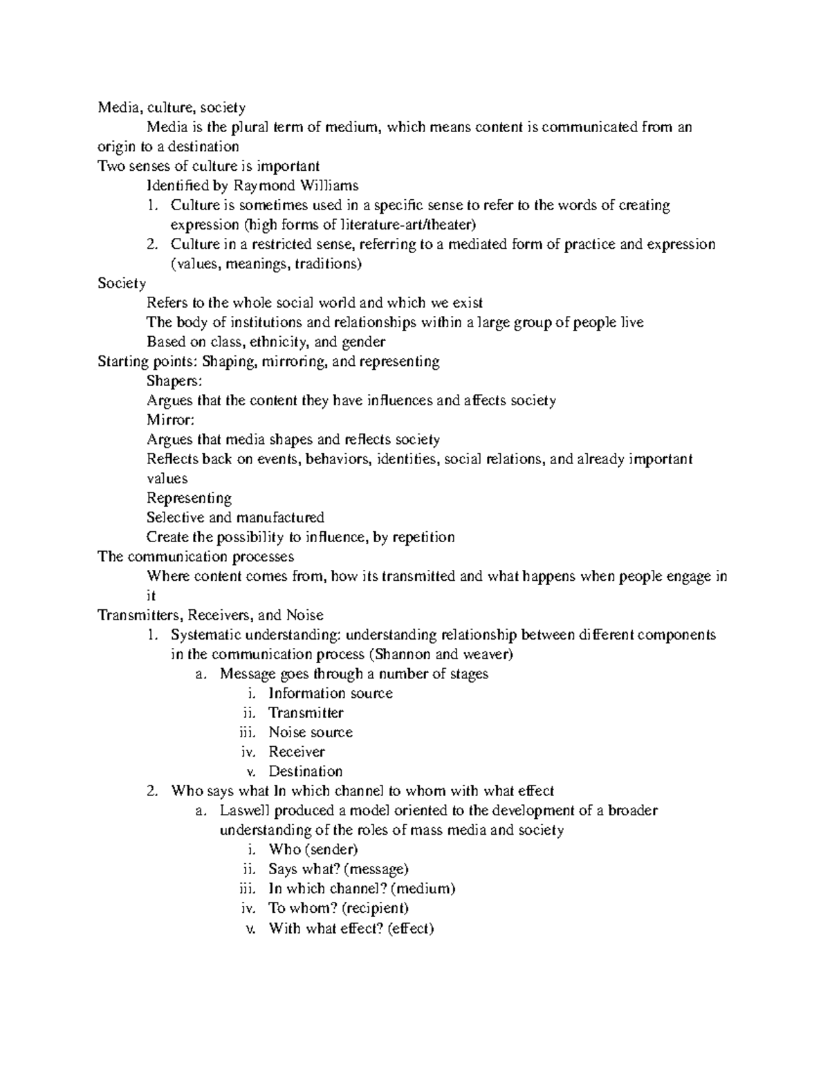 Media Culture Society Media Culture Society Media Is The Plural