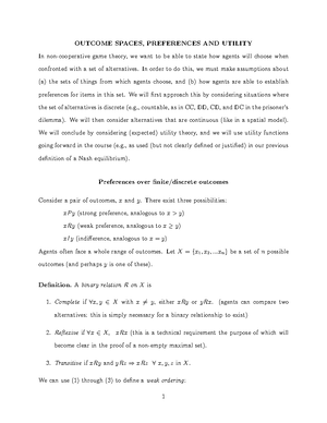 Mixed strategy recipe - MSNE - Existence of mixed strategy Nash ...