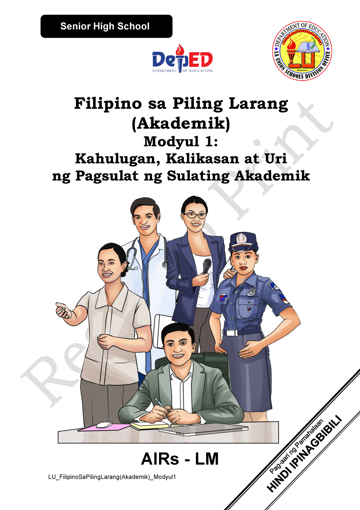 Piling Larang Akad Q1 Mod1 - Filipino Sa Piling Larang (Akademik ...