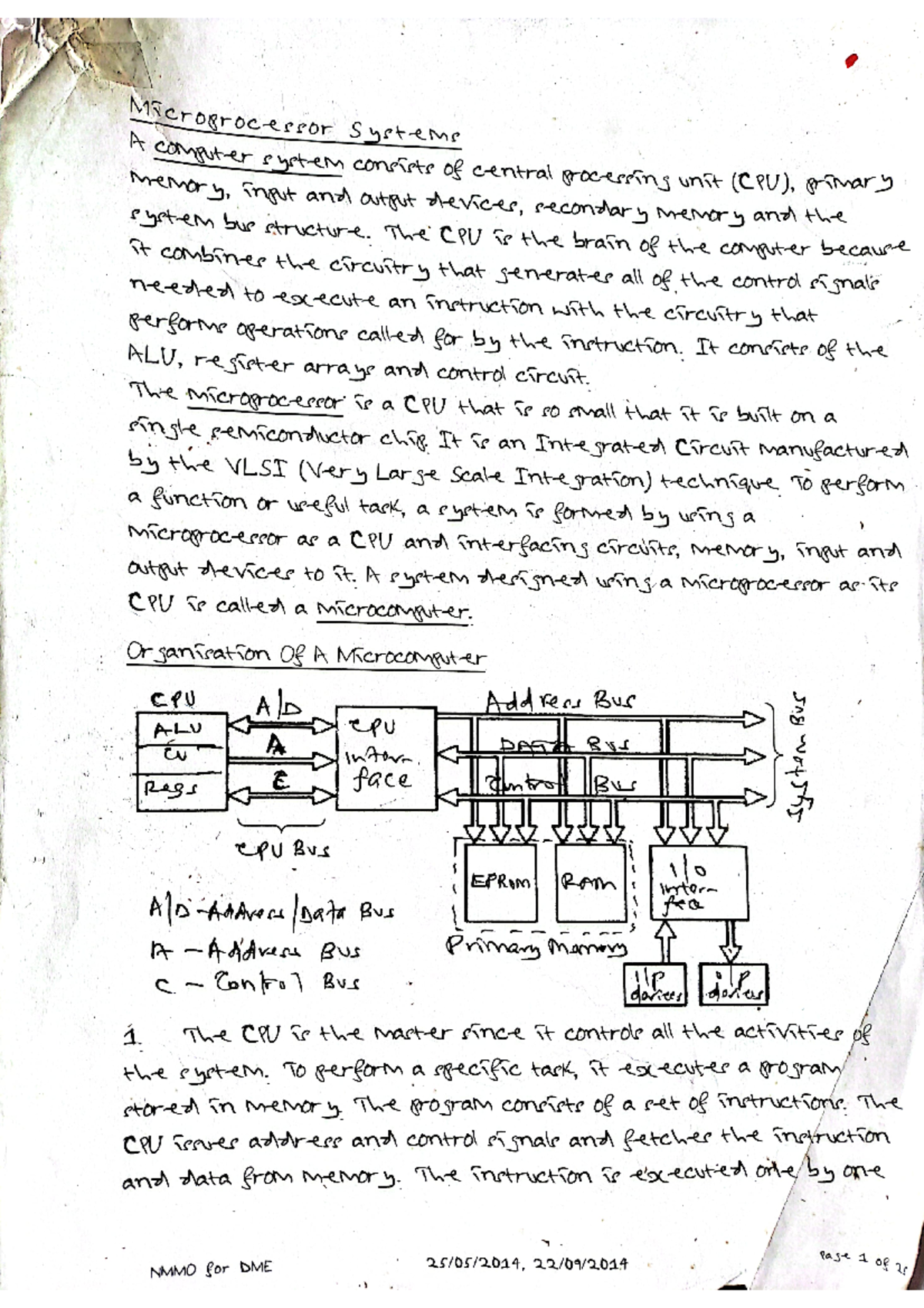 Microprocessor - Very detailed - Biomedical Engineering - Studocu