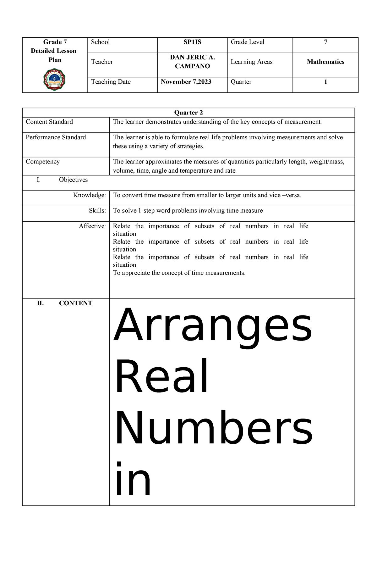 math-week-1-day-2-dzgsdgsh-grade-7-detailed-lesson-plan-school