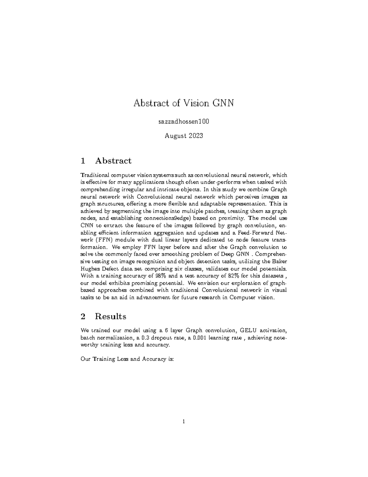 Abstract of Vision GNN - Program - Abstract of Vision GNN sazzadhossen ...